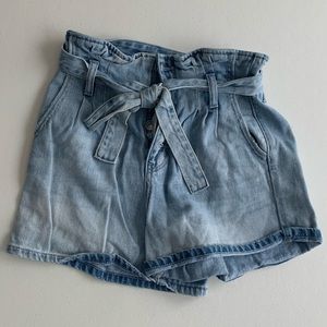 American eagle tie jean shorts